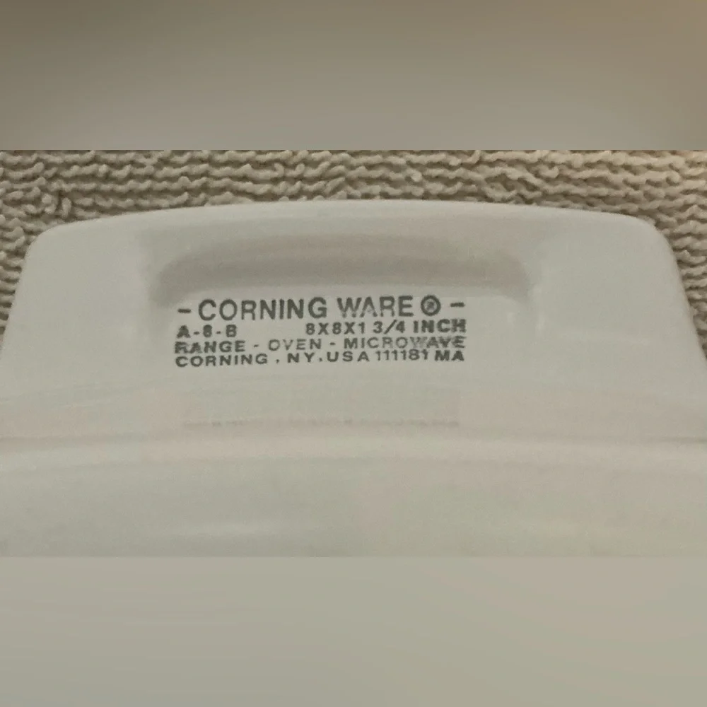 Vintage Corning Ware A-8-B  L'Echalote Spice of Life Casserole Dish No Lid 8x8